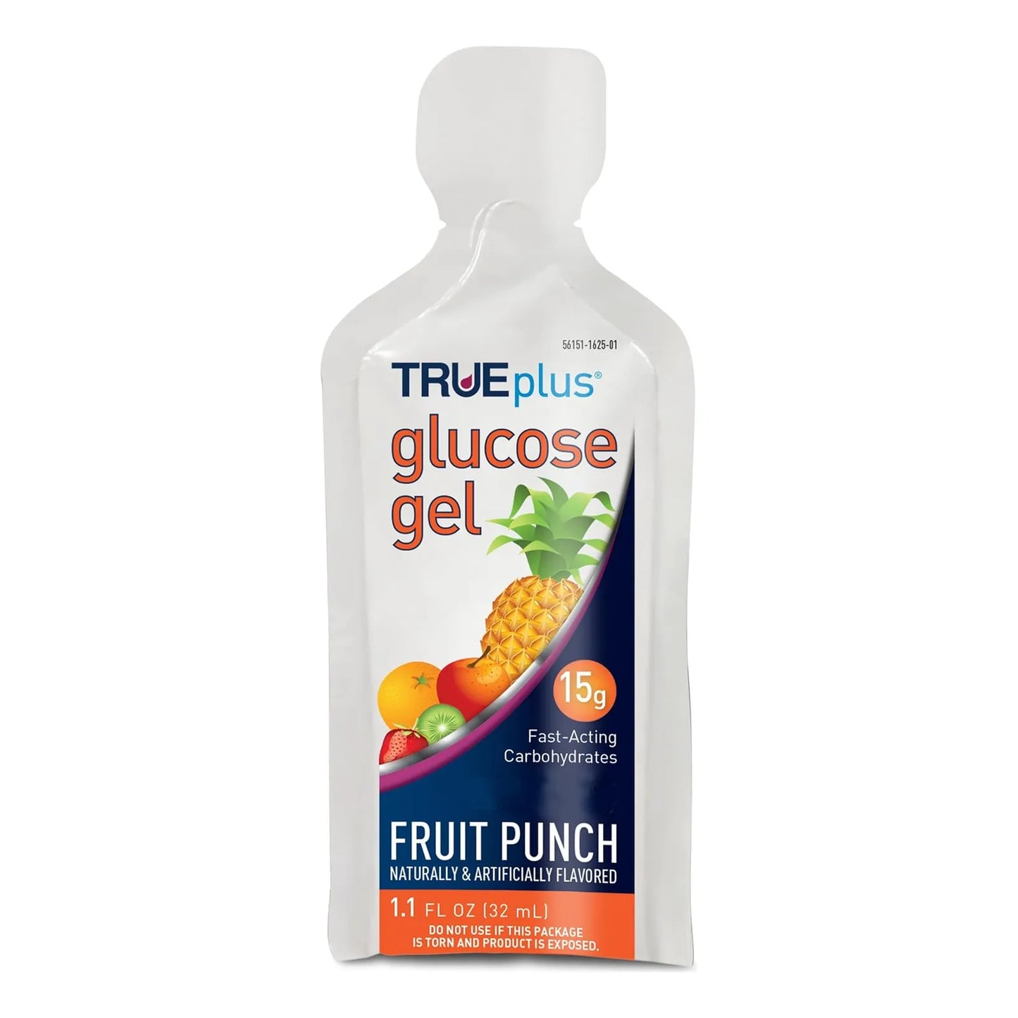 Gel De Glucosa TRUEplus Sabor Ponche De Frutas Energia Rapida Sin Gluten