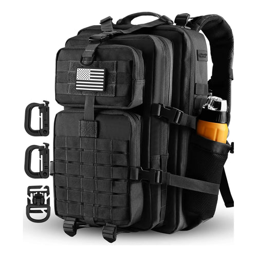 Mochila Táctica Militar 45L Resistente Al Agua Con Sistema MOLLE Y Compartimento Hidratación