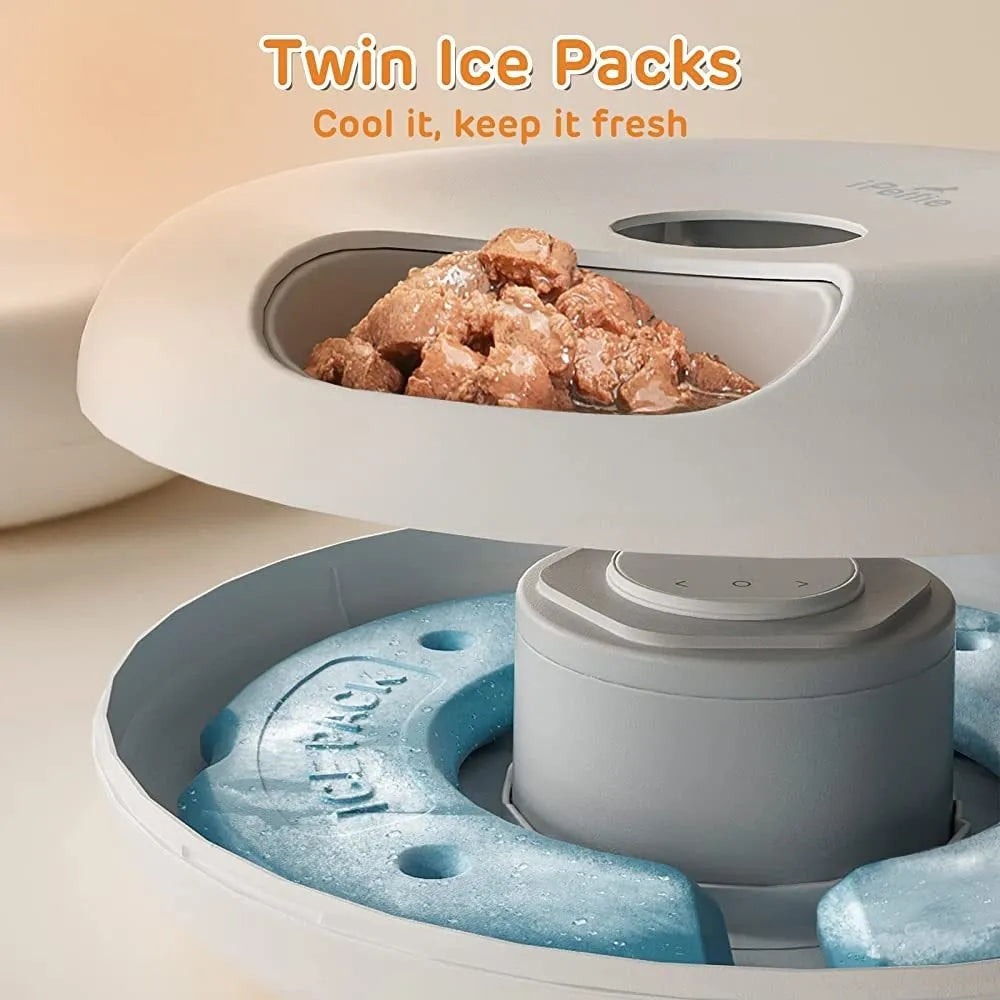 Alimentador Automático Ipettie Donuts Frost 6 Comidas Diarias Batería Recargable
