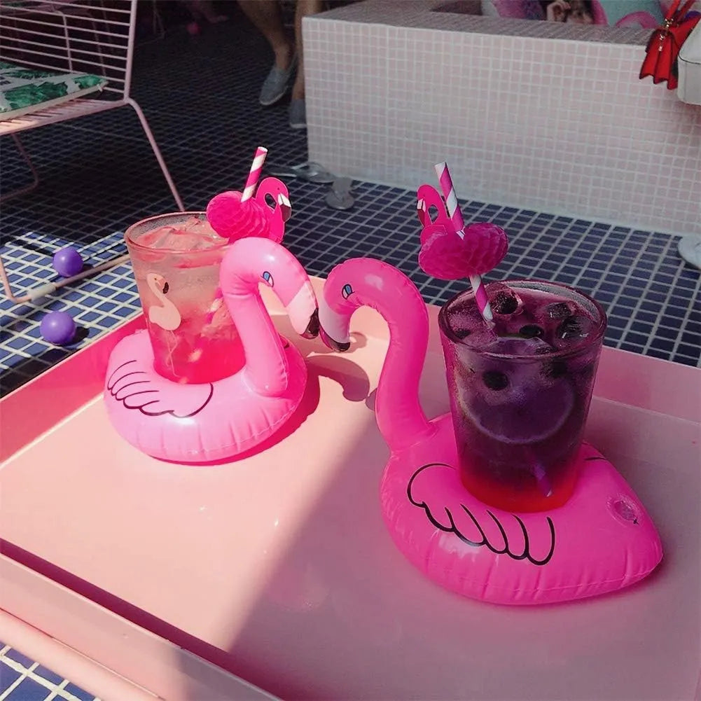 Portavasos Inflable 25 Unidades Con Bomba Para Fiestas En Piscina