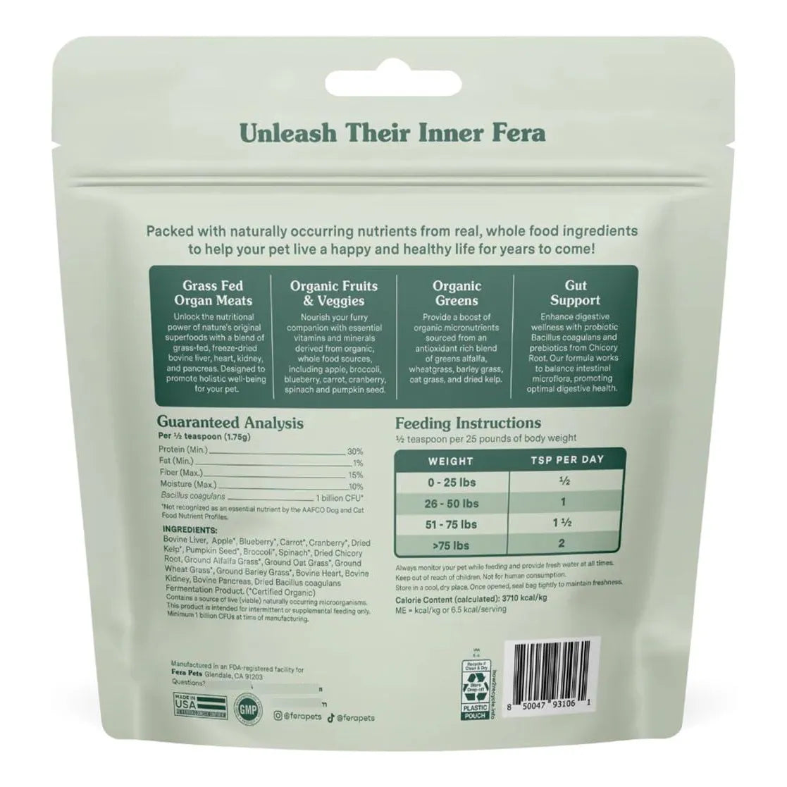Multivitaminico Completo Para Gatos Y Perros Fera Pets Con Probióticos