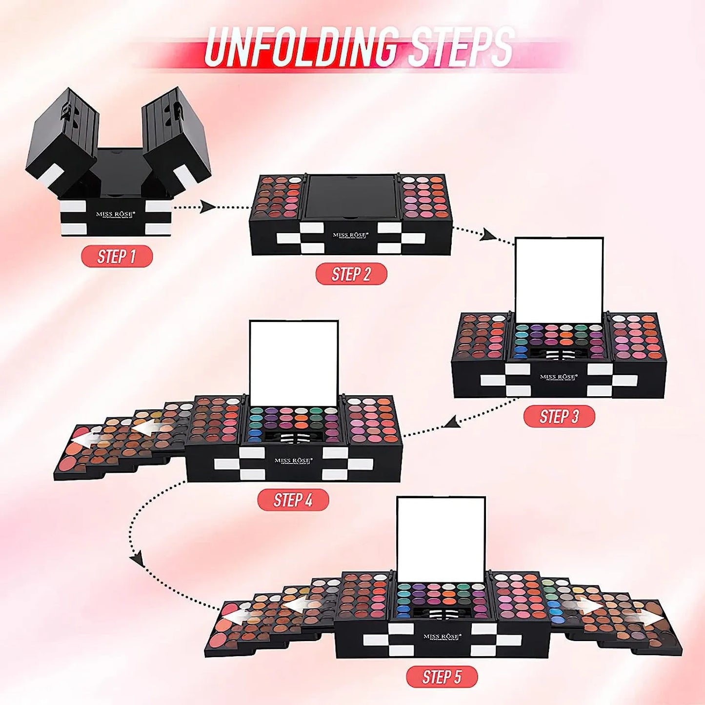 Paleta De Maquillaje 148 Colores Kit Profesional Todo En Uno Miss Rose M