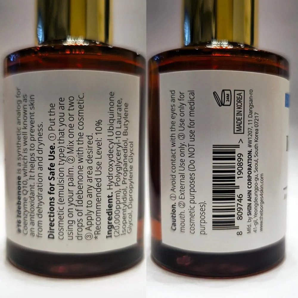 Sérum De Idebenona Y Coenzima Q10 Antienvejecimiento 30 Ml Piel Radiante