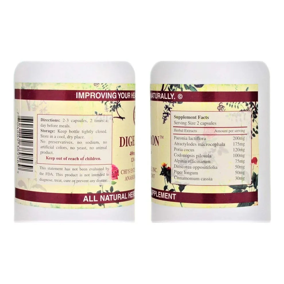 Capsulas Digestron 450 Mg 120 Unidades Salud Digestiva Natural