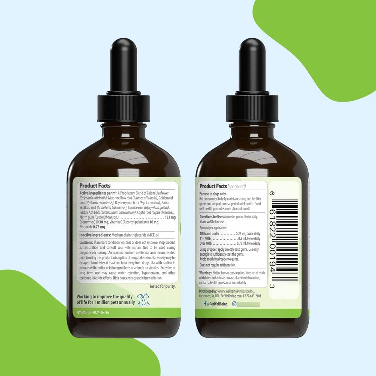 Suplemento Dental Para Perros Encías Saludables Aliento Fresco Pet Wellbeing