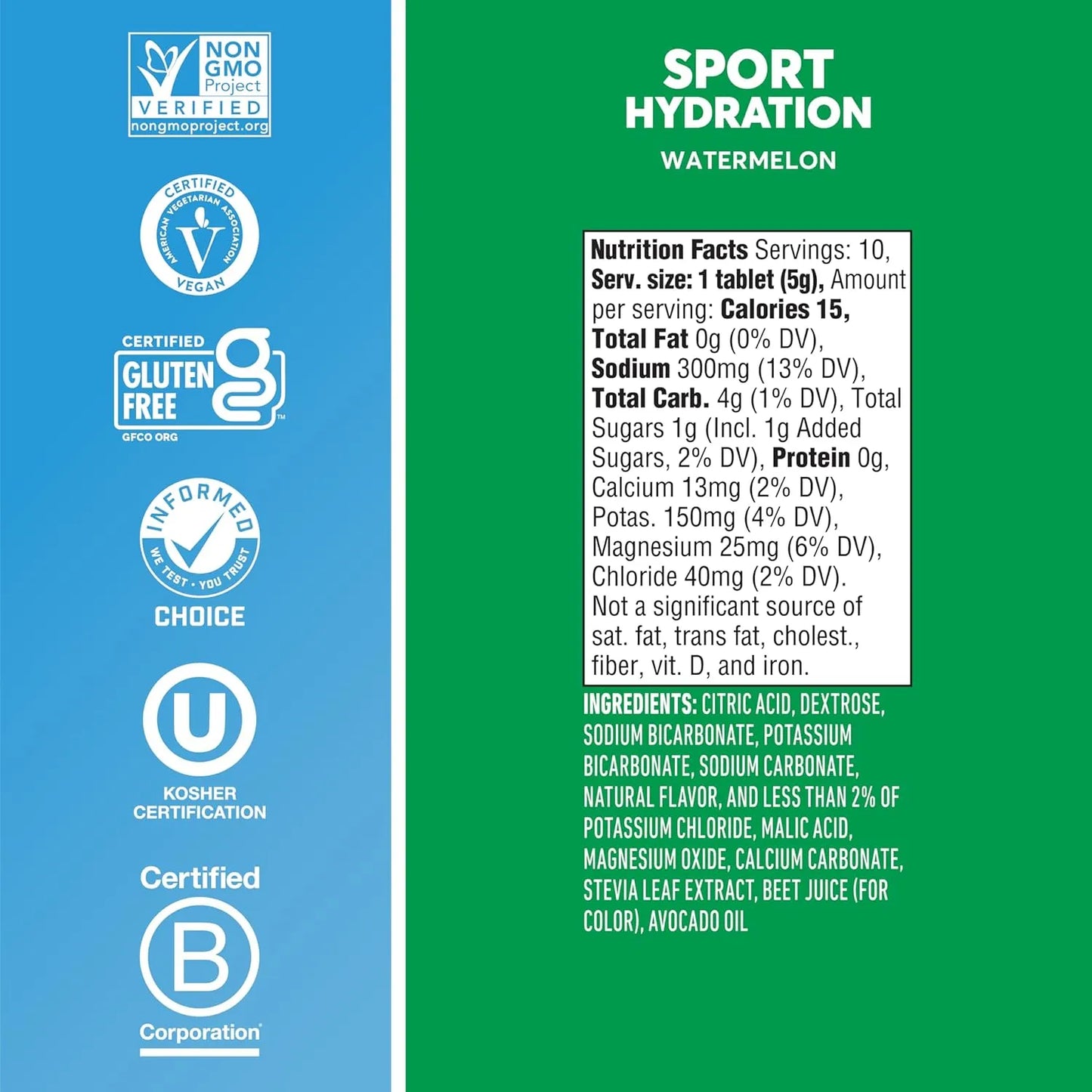 Nuun Pastillas Hidratantes Electrolitos Sabor 8 Pack Hidratación Deportiva