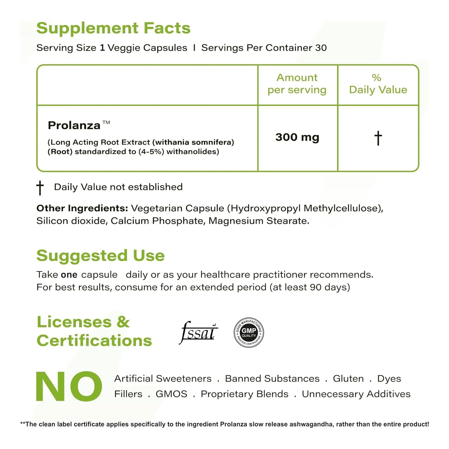 Ashwagandha 300 Mg Liberacion Avanzada 12 Horas Suplemento Estrés Sueño Energía