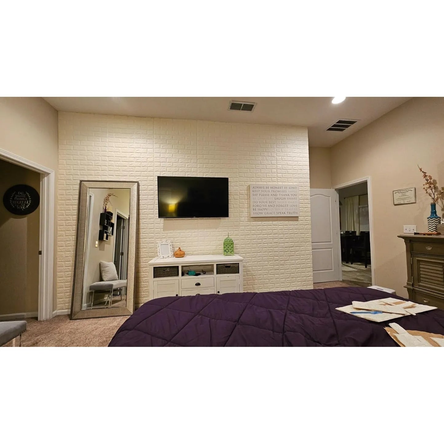 10 Unids Pegatinas Pared Ladrillo 3D Autoadhesivas Extraíbles Impermeable