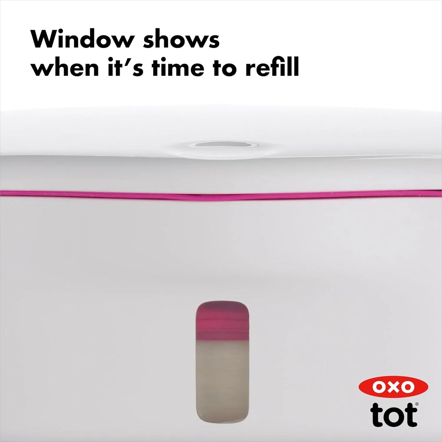 Dispensador Toallitas Plastico Silicona Rosa OXO Tot Perfect Facil Limpieza
