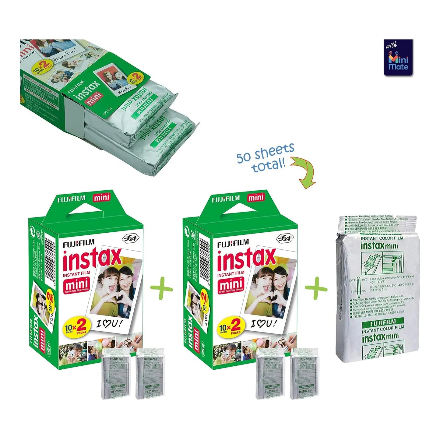 Fujifilm Instax Mini 11 Cámara Instantánea Morado Con Funda Y 50 Fotos