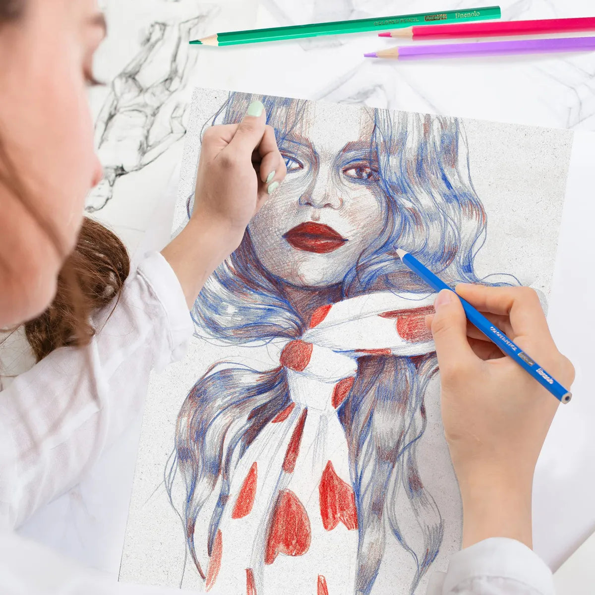 72 Lápices De Colores Profesionales Núcleo Suave Para Artistas Y Niños
