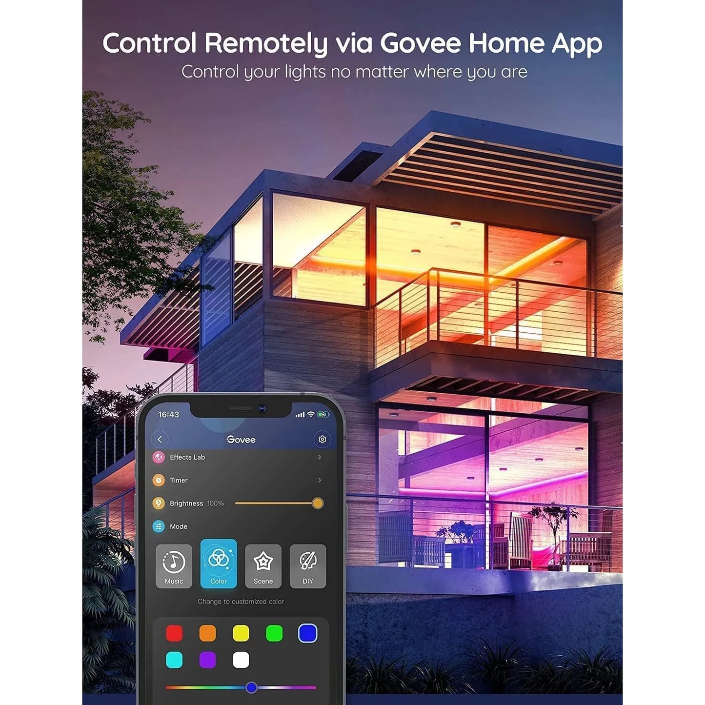 Tira De Luces Led Wifi 5 Metros Control Inteligente Alexa Google Home 16 Millones De Colores