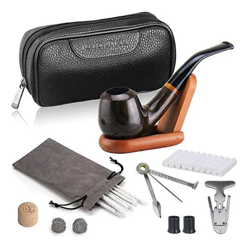 Pipa De Tabaco De Lujo Tubo De Madera Set 30 Piezas Joyoldelf