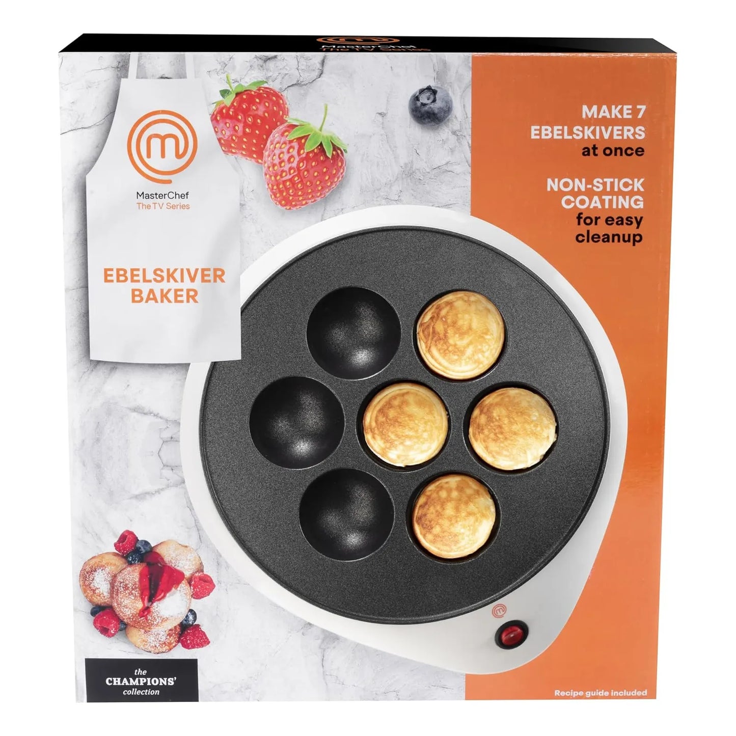 MasterChef Electric Ebelskiver Maker Takoyaki Aebleskivers Cocina Facil