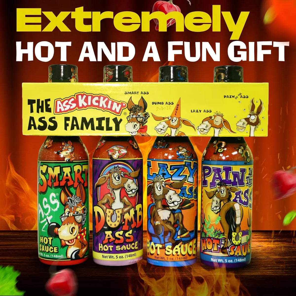 Ass Kickin Set Familiar De Salsa Picante Sabor Intenso Y Versatil