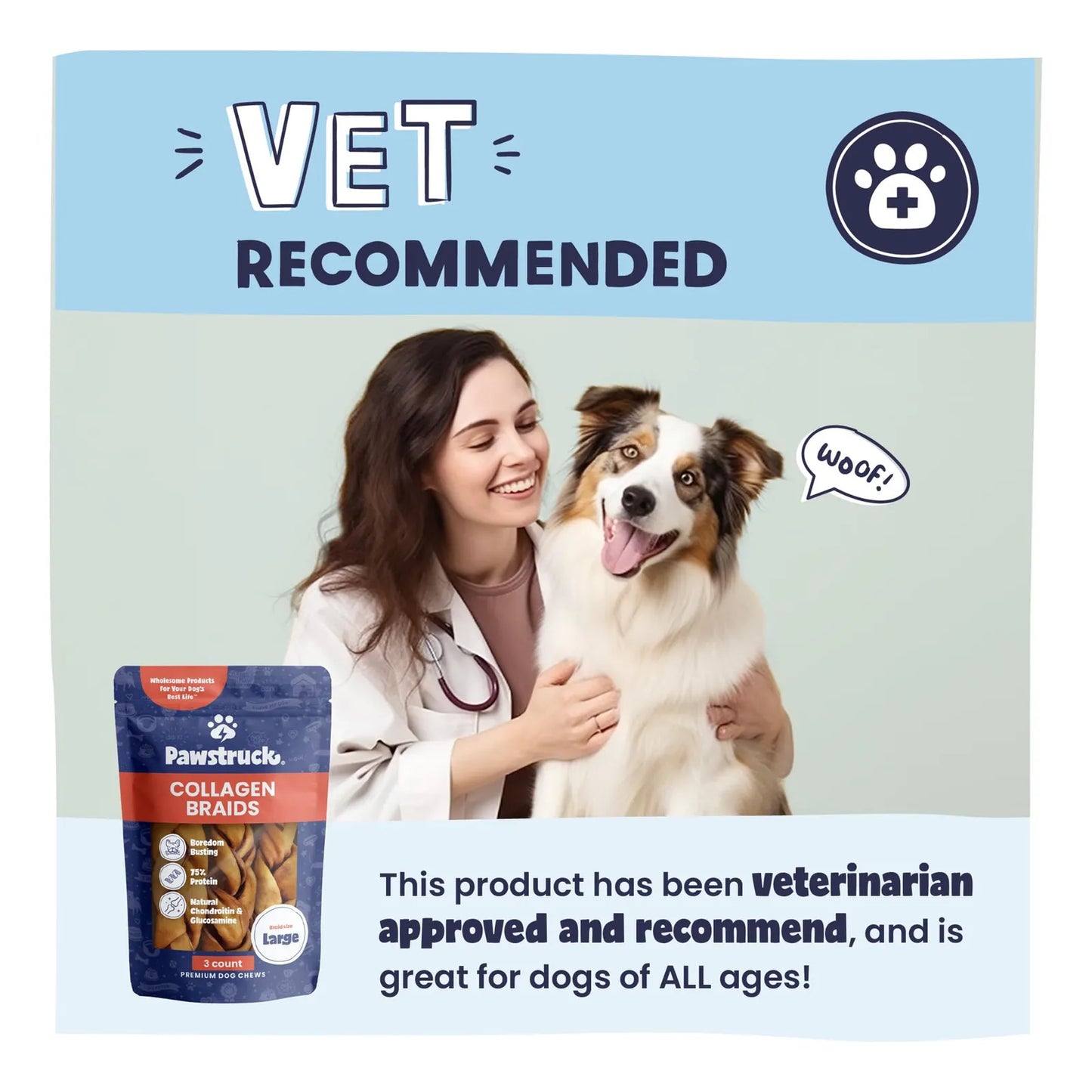 Trenzas De Colágeno Masticables Para Perros Golosinas Dentales Y Articulares