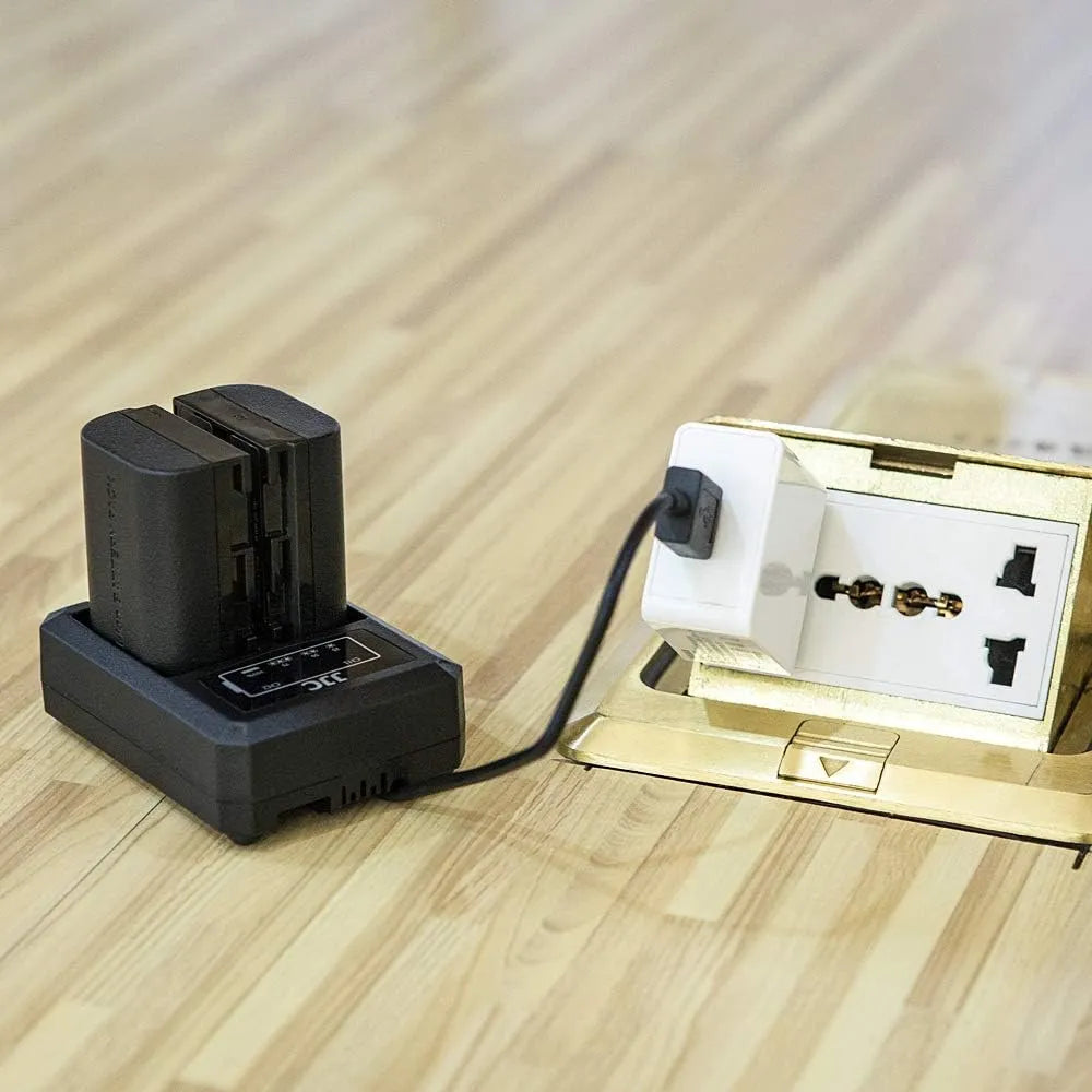 Cargador Usb Doble Ranura Para Baterias Canon Lp E6 Lp E6n Lp E6nh Carga Rapida