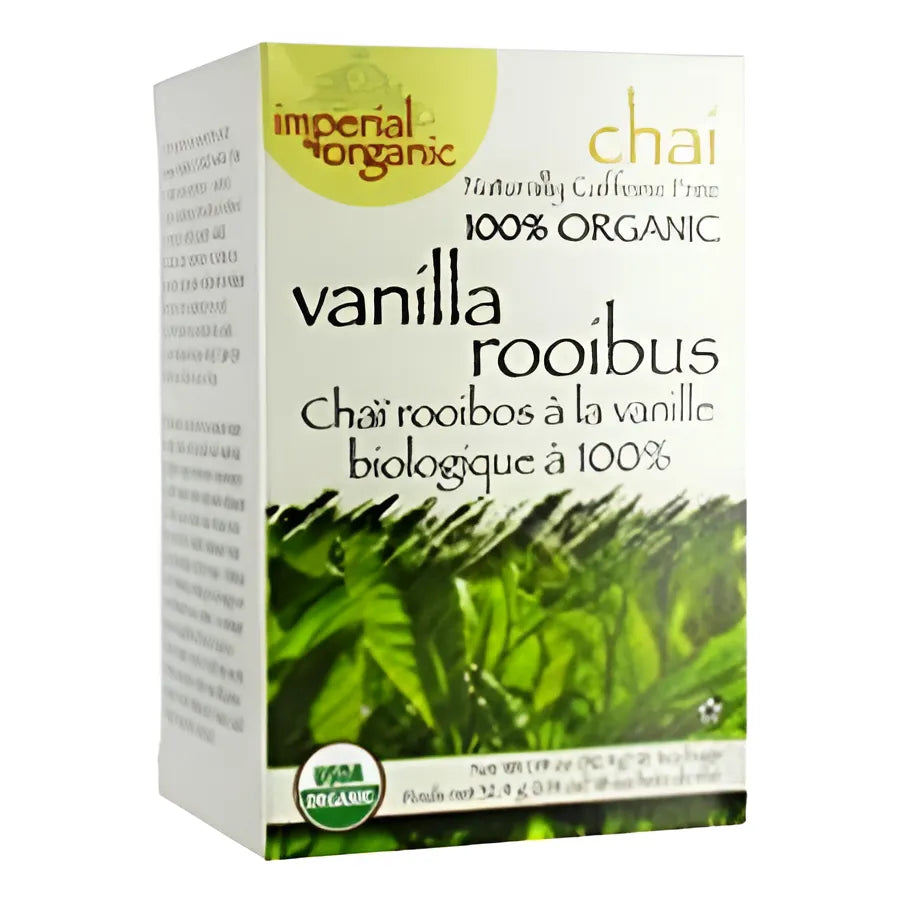 Té Orgánico Chai Vainilla Rooibos 18 Bolsitas Paquete De 4 Importado