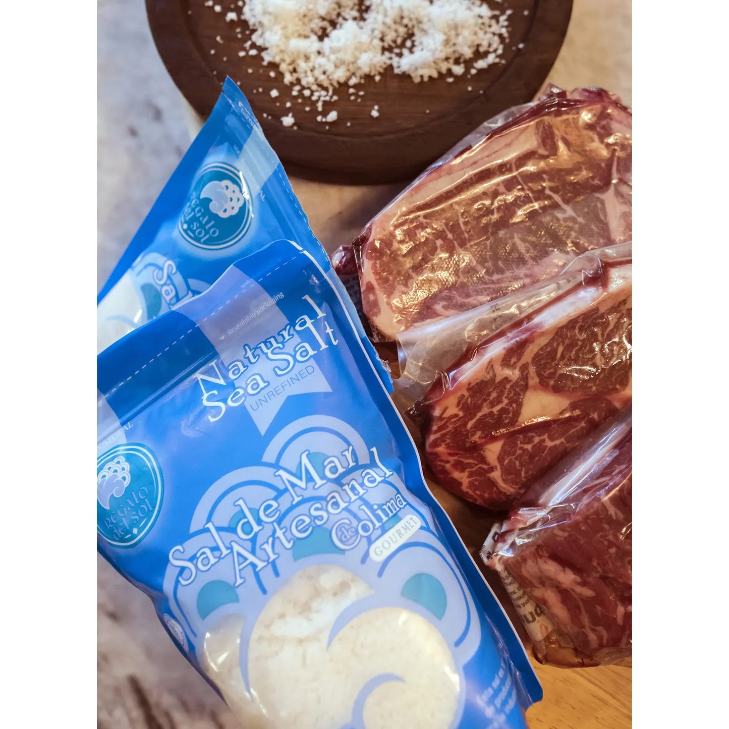 Sal Marina Artesanal Natural De Colima 700 G Paquete De 3 Gourmet Sin Refinar