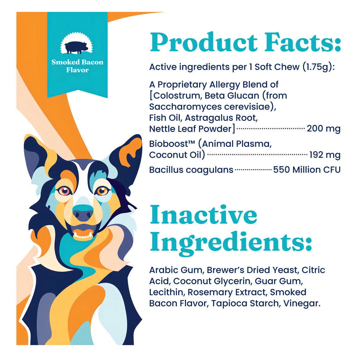 Masticables Antipicazón Para Perros Sabor Tocino 120 Unidades Alivio Rápido Y Delicioso