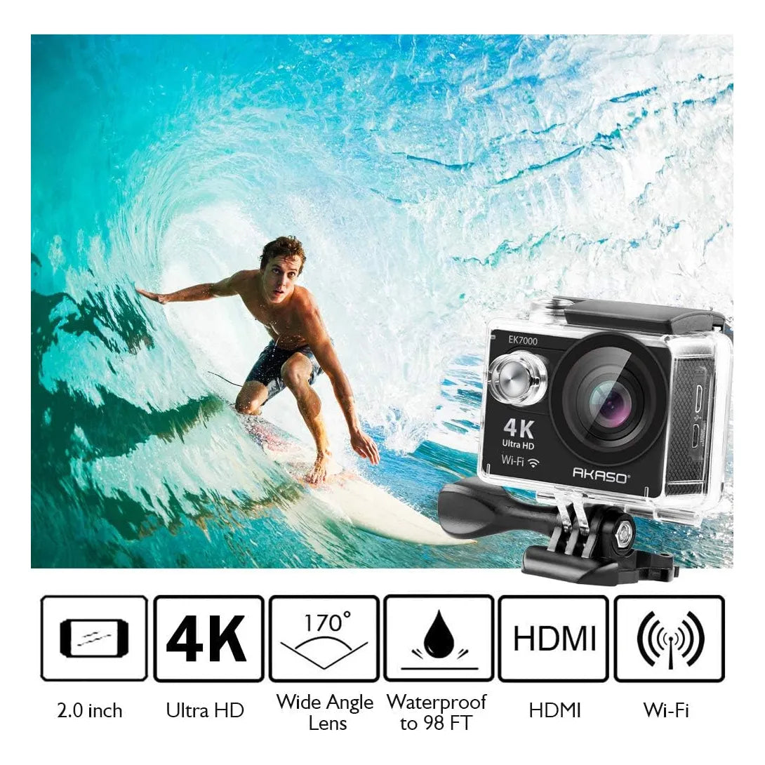 Akaso Ek7000 4K Wifi Ultra HD Cámara De Acción Impermeable Con Control Remoto