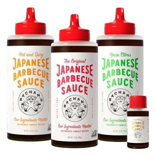 Salsa Japonesa Bachans Barbacoa 4 Sabores Original Picante Yuzu Miel