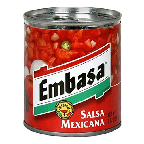 Salsa Mexicana Enlatada 198g Paquete X12 Sabores Auténticos Listos Para Disfrutar