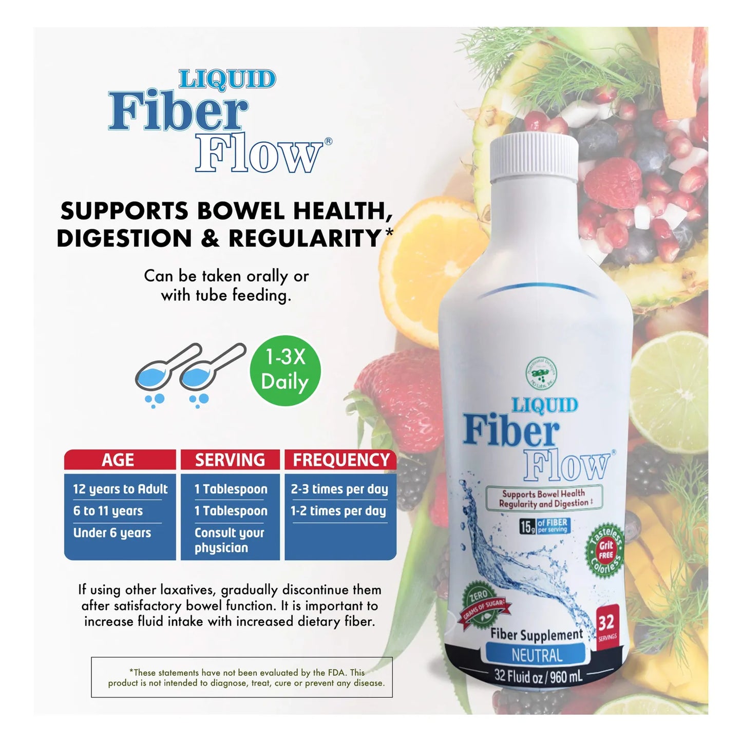 Bebida De Fibra Liquida Sin Azucar Con Prebioticos Equilibrio Intestinal