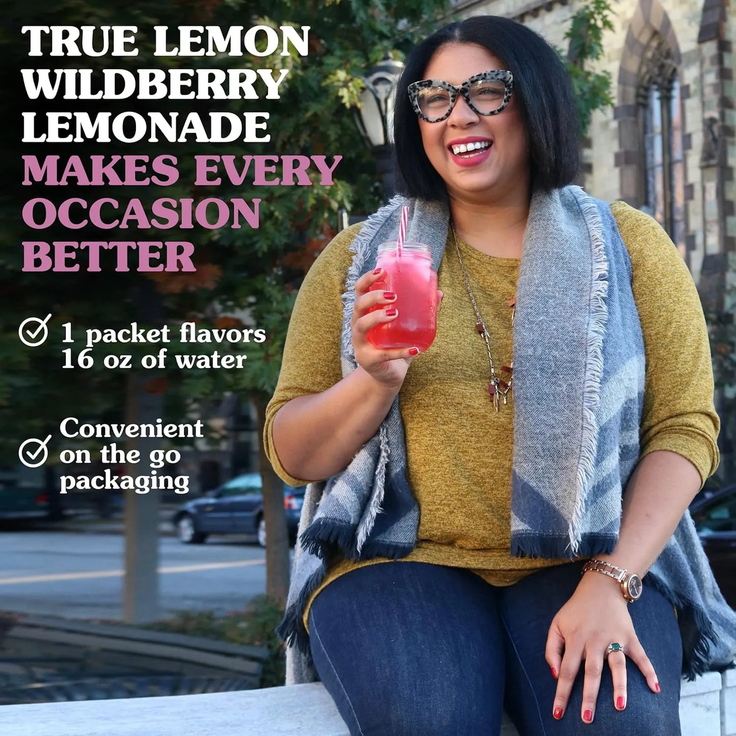 True Lemon Wildberry Lemonade Mezcla De Bebida Potenciadora De Agua Con Sabor Natural