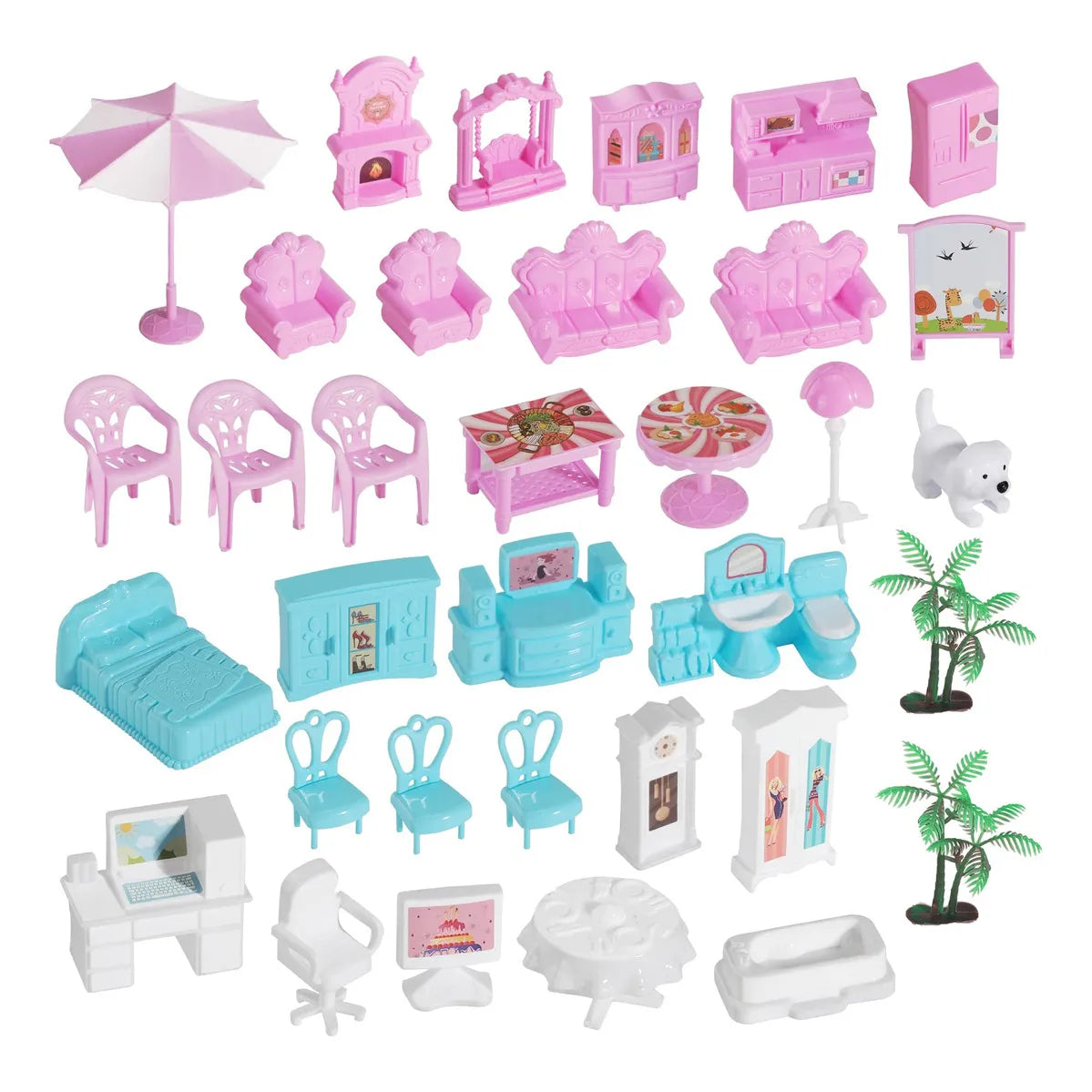 Casa De Muñecas Love Life Color Pink Juguete Creativo Y Duradero
