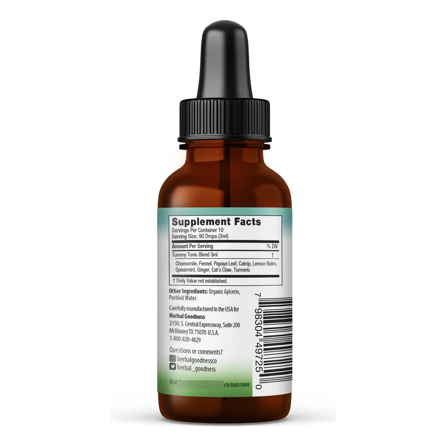 Tónico Líquido Digestivo Para Niños Sabor Herbáceo 30 Ml Apoyo Abdominal