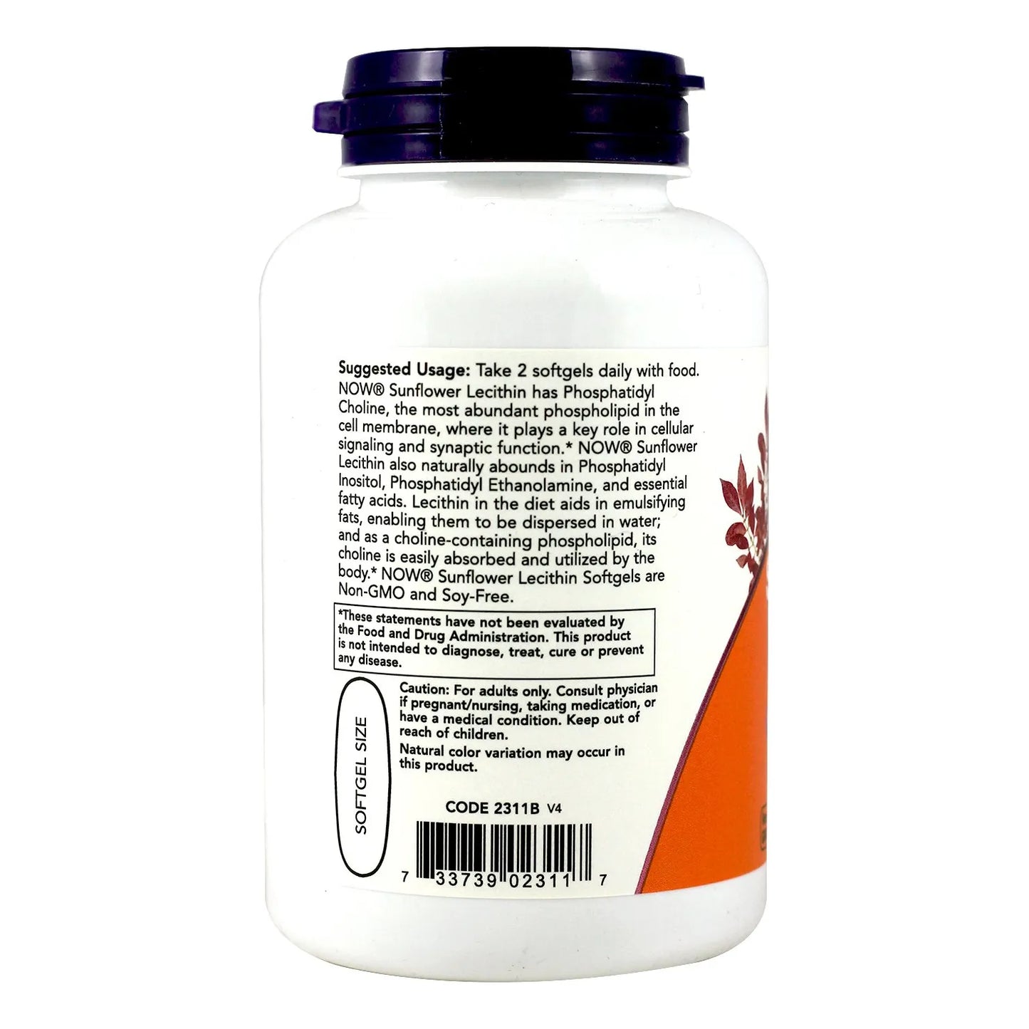 Lecitina De Girasol 1200 Mg Capsulas Blandas Doble Paquete Salud Cerebral Y Corazon