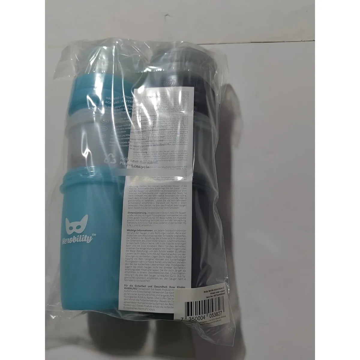 Biberones Dobles Anticólicos Herobility Paquete De 4 Reduce Cólicos Y Gases