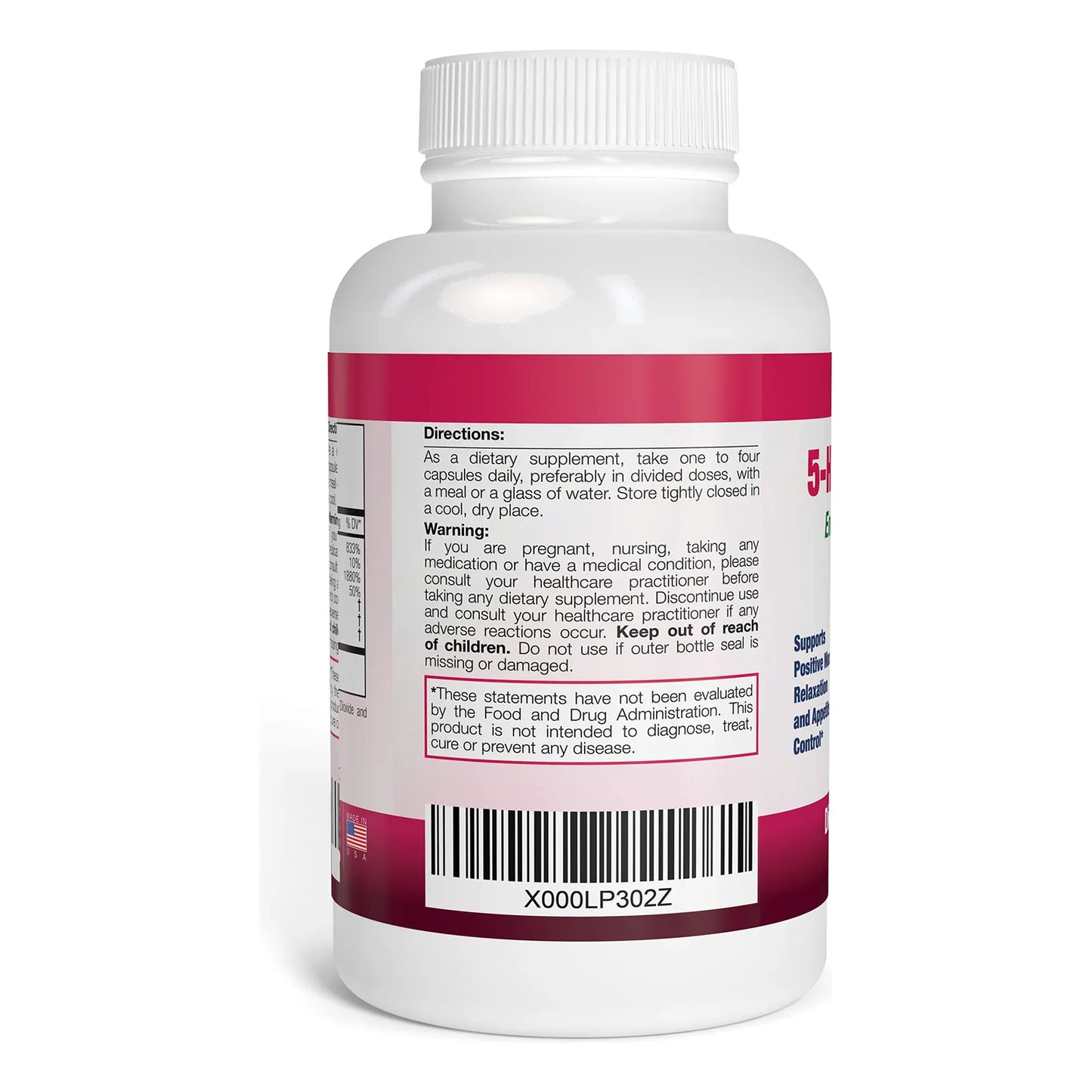 5-HTP Supreme Mejora Estado De Ánimo Control Apetito 90 Cápsulas