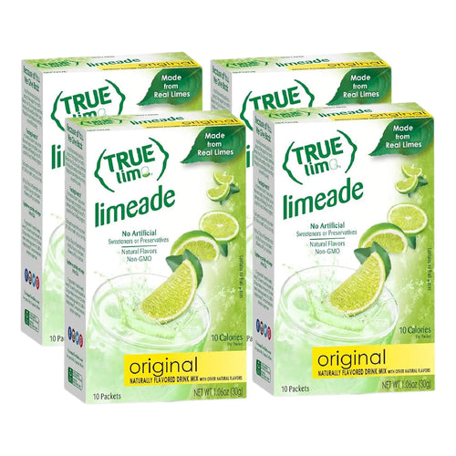 True Lime Limeade True Citrus 10 Unidades Sabor Natural Sin Azucar Añadido