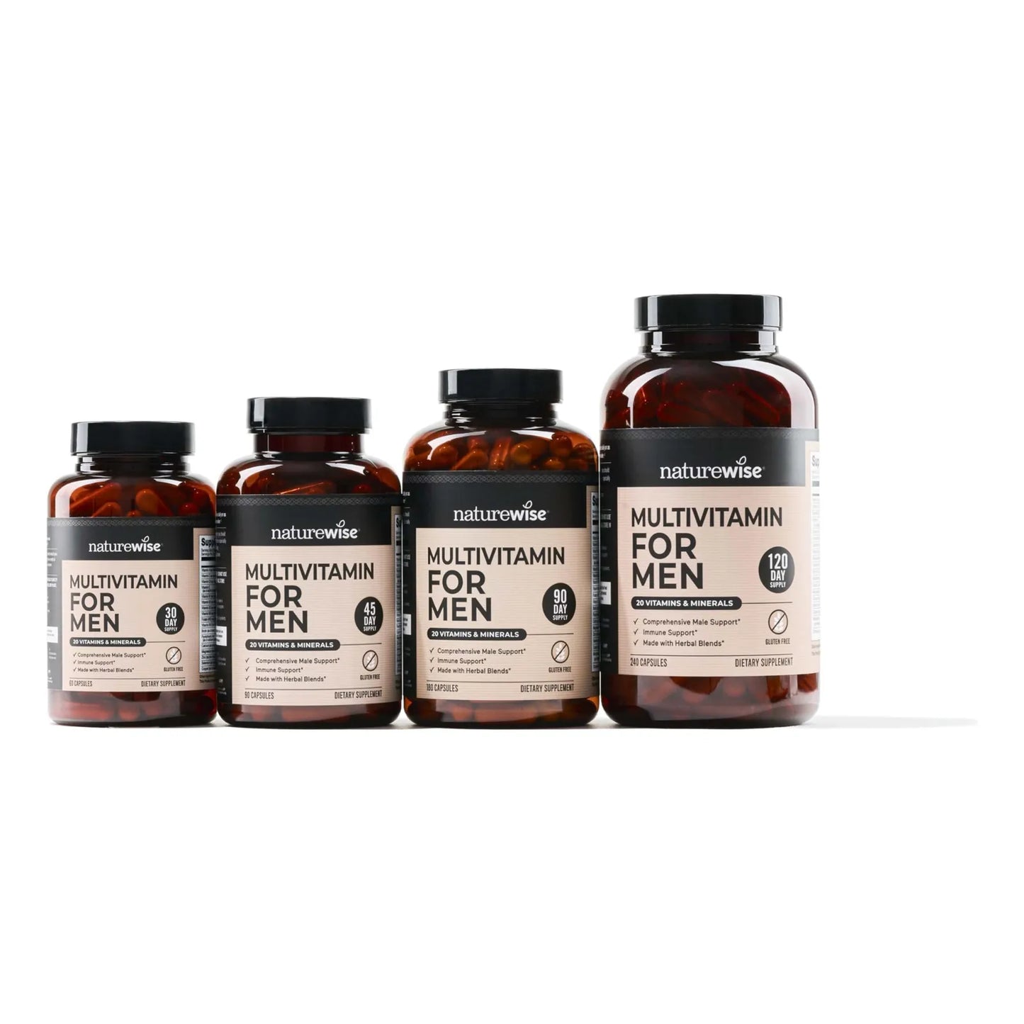 Multivitamínico Masculino Premium Con Vitaminas A C D Complejo B Y Extractos Herbales 90 Cápsulas