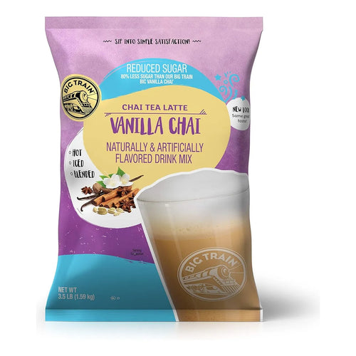 Té Chai Latte Big Train Vainilla 3.5 Lb Mezcla Cremosa Para Bebida Caliente O Fría