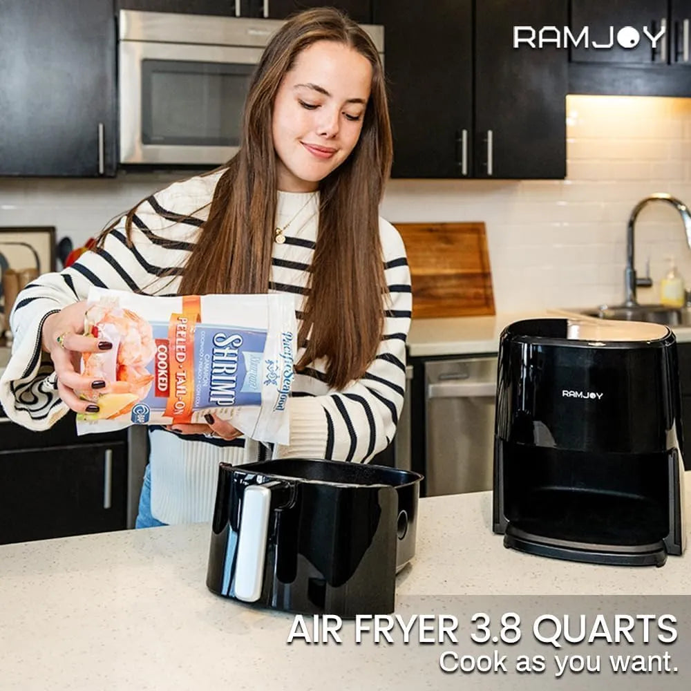 Freidora De Aire 3.8 Cuartos 8 En 1 Cocina Saludable Y Rapida