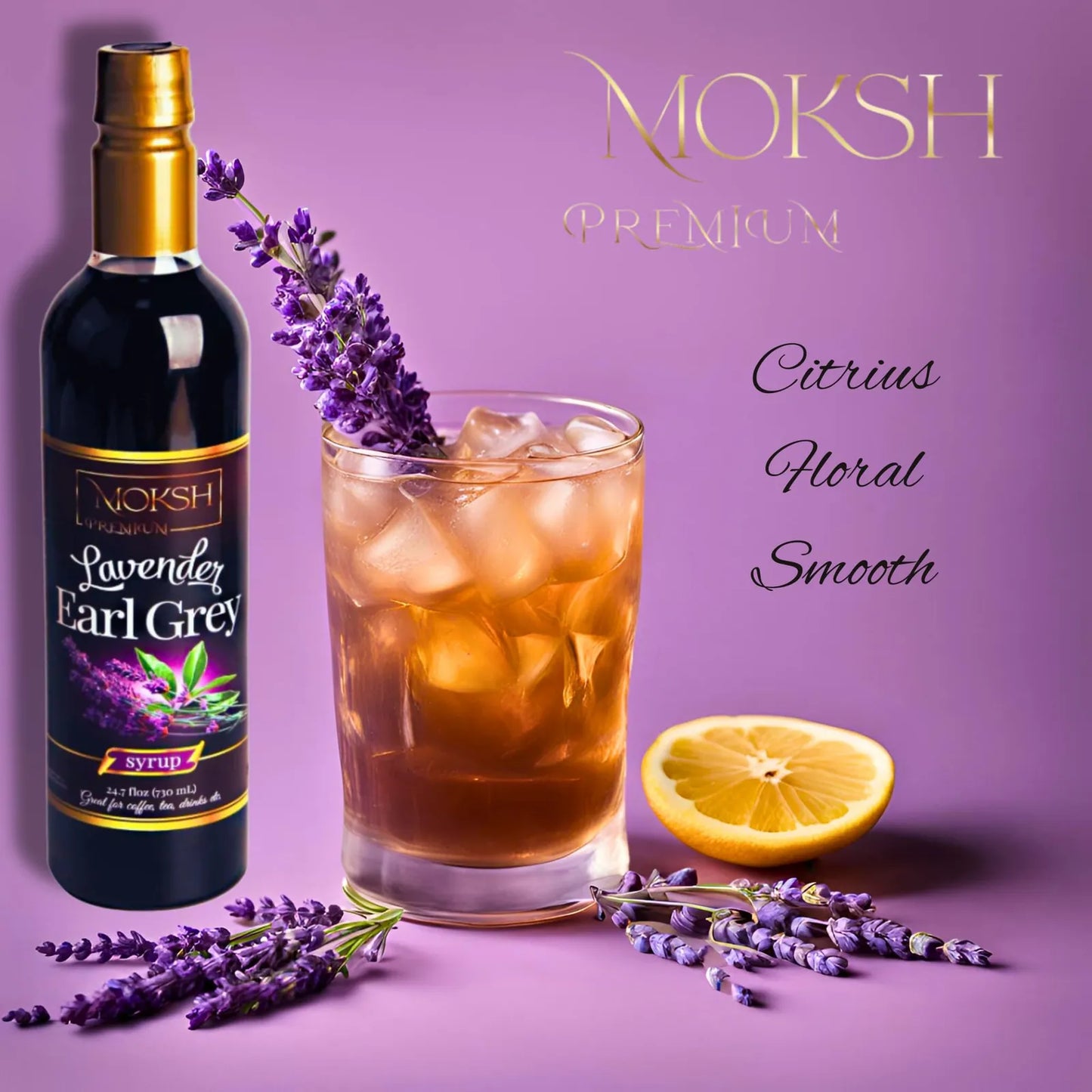 Sirope De Lavanda Earl Grey 700ml Para Café Y Bebidas Gourmet