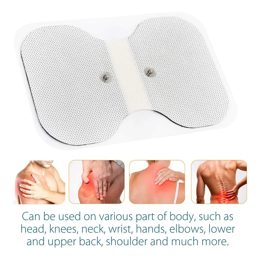 Masajeador Eléctrico Mariposa Con 4 Almohadillas TENS/EMS Alivia Dolores Musculares