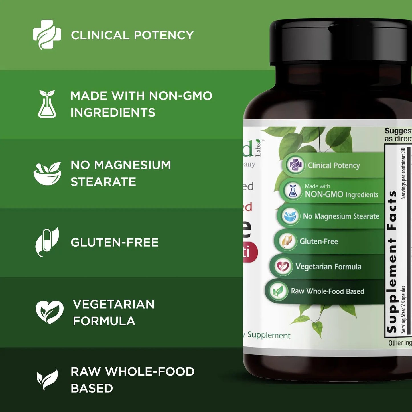 Suplemento Multivitamínico Premium Con Vitamina C Complejo B Coq10 Zinc Probióticos 60 Cápsulas