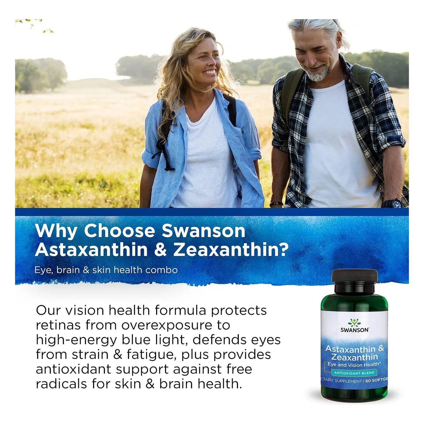 Astaxantina Y Zeaxantina 8 Mg Para Visión Salud Cerebral Y Piel Swanson 60 Cápsulas