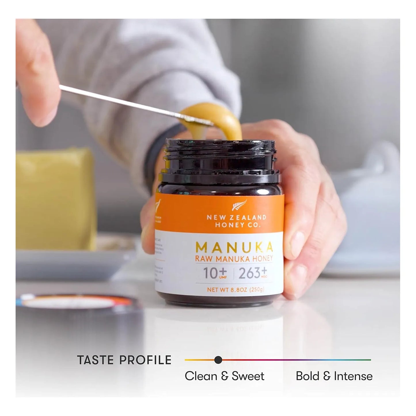 Miel De Manuka Cruda UMF 10+ MGO 263+ 500g Certificada Nueva Zelanda Honey Co