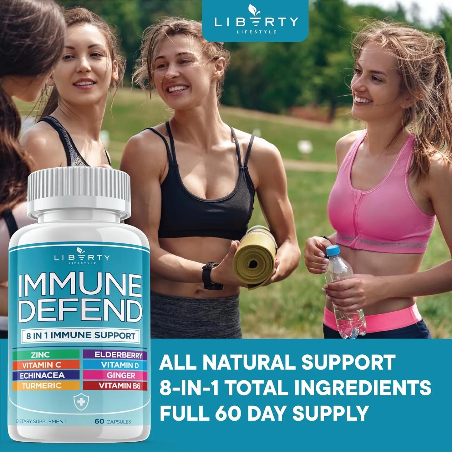 Defensa Inmunológica 8 En 1 Vitaminas Zinc 50 Mg Vitamina C Saúco D3