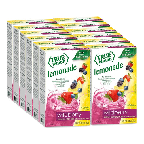 True Lemon Wildberry Lemonade Mezcla De Bebida Potenciadora De Agua Con Sabor Natural