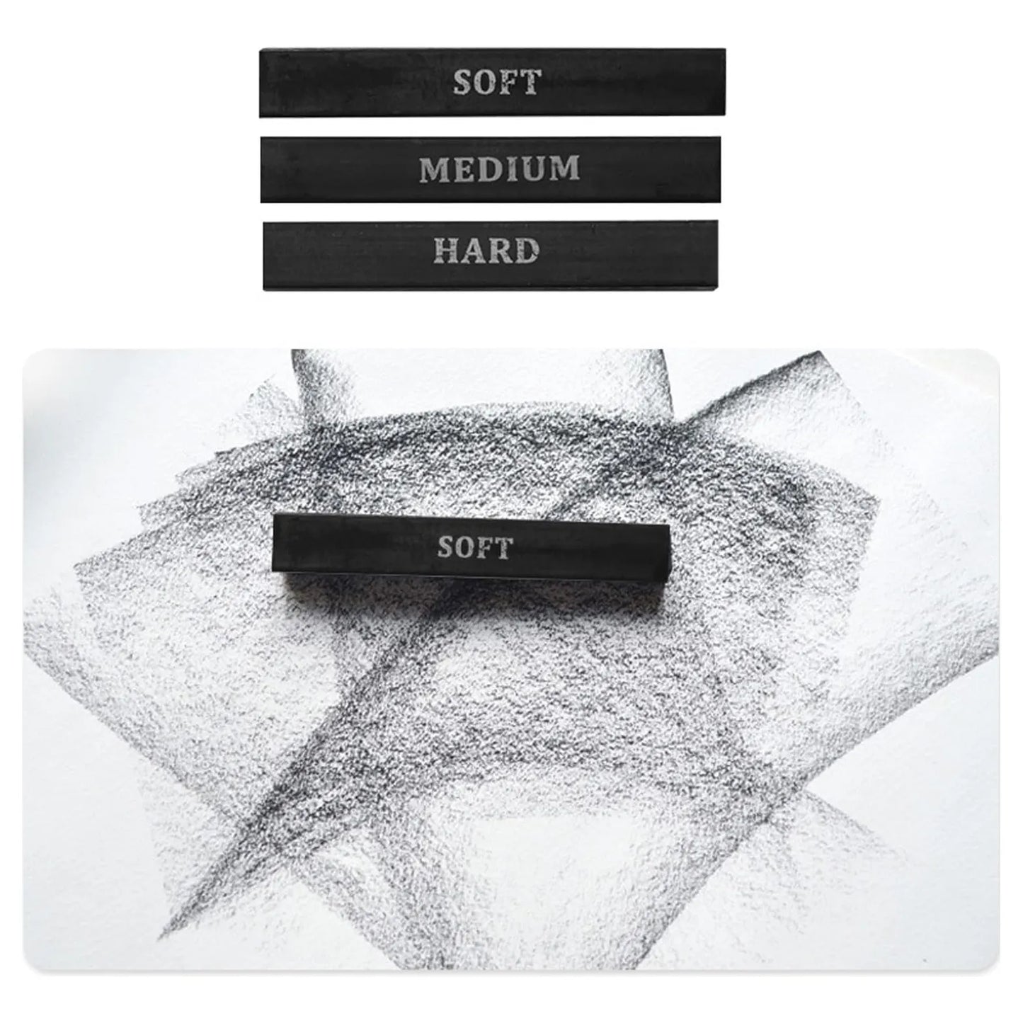 Kit Profesional 50 Piezas Dibujo Arte Lápices Acuarela Carbón Cuaderno Incluido