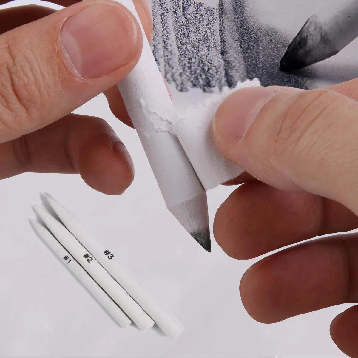 Kit De Arte Febsnow 84 Piezas Tocones Tortillones Mezcladores Profesional