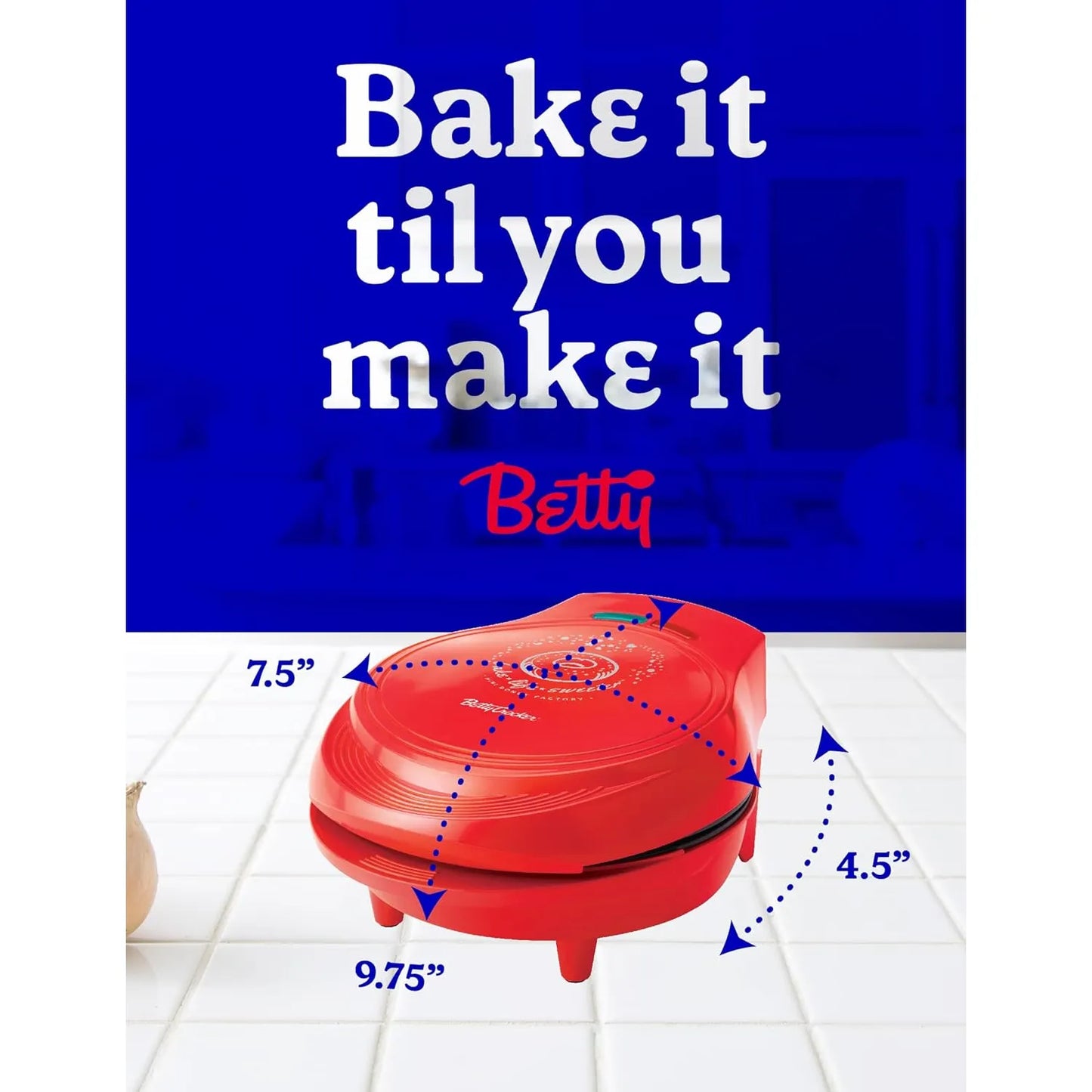 Betty Crocker Mini Máquina De Donas Antiadherente Hornea 7 Donas En Minutos