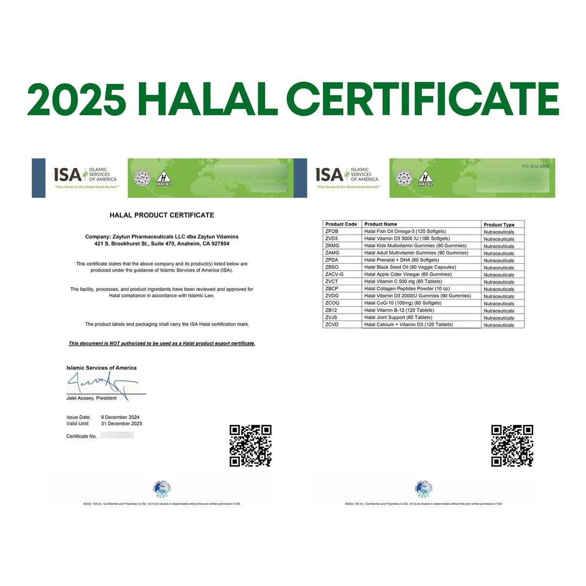 Zaytun Calcio Halal 650 Mg Con Vitamina D3 Para Huesos Fuertes 120 Cápsulas