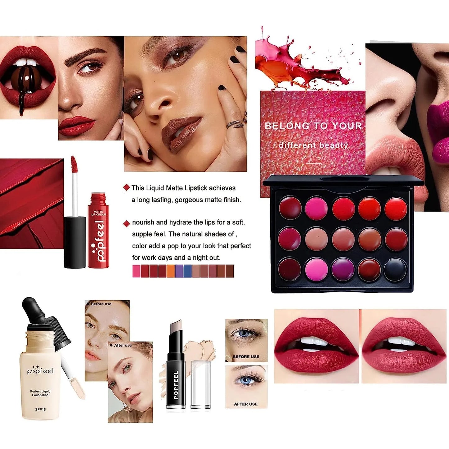 Kit De Maquillaje Todo En Uno Melemando 27 Piezas Profesional Y Portátil